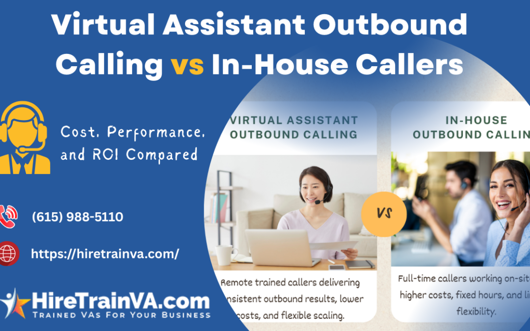 Virtual Assistant Outbound Calling vs In-House Callers: Cost, Performance, and ROI Compared