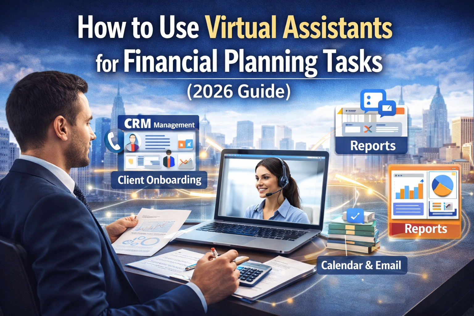 Virtual assistant aiding financial planning